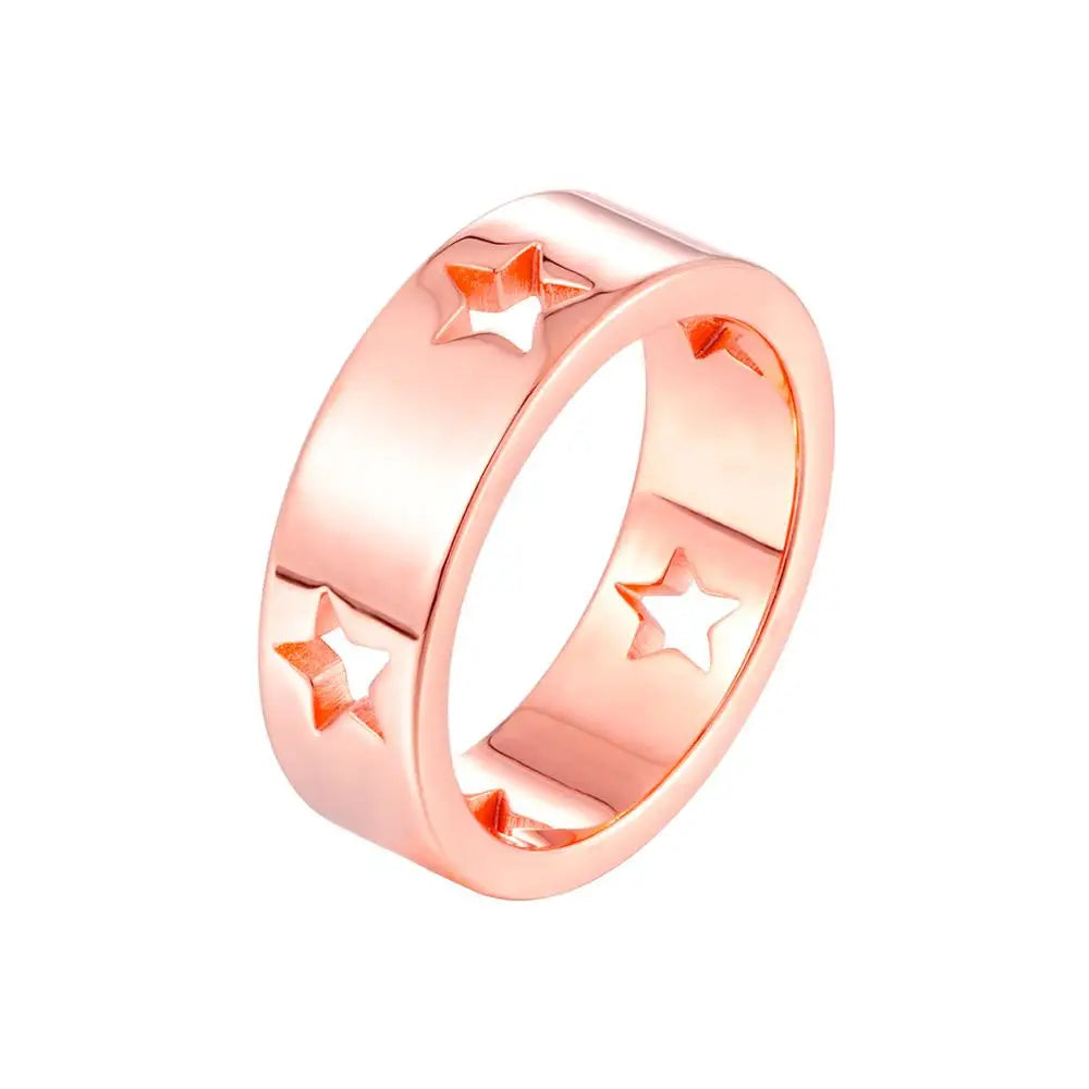 Hollow Star/heart/round Ring