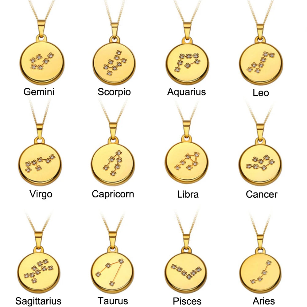 Cryatal Zodiac Necklace