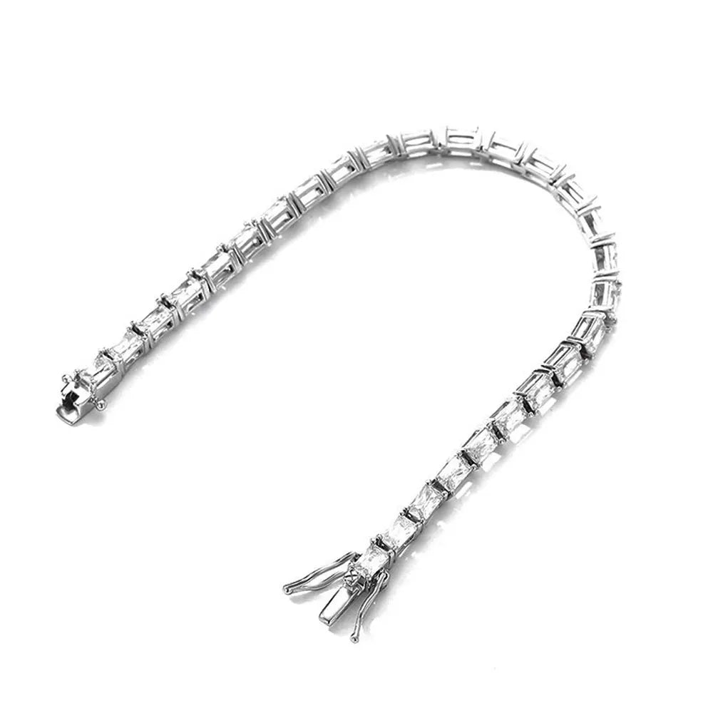 Tennis Bracelet s925 Sterling Silver 18k White Gold Plated